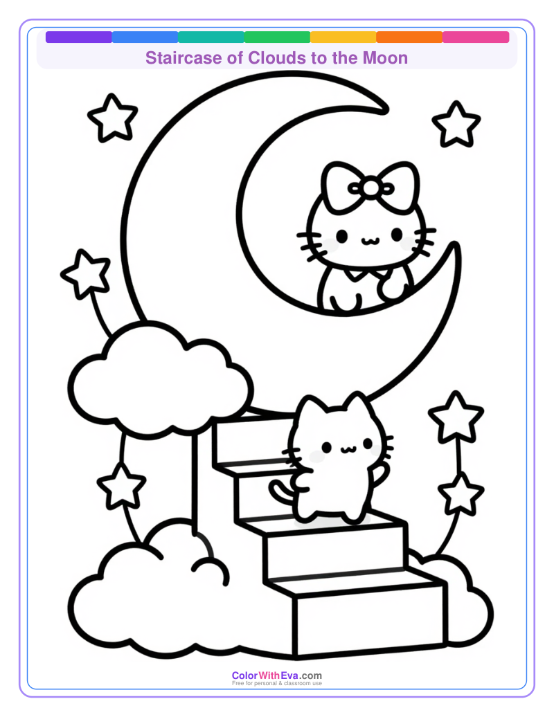 Staircase of Clouds to the Moon preview