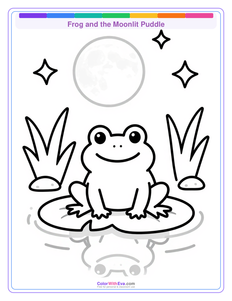Frog and the Moonlit Puddle preview
