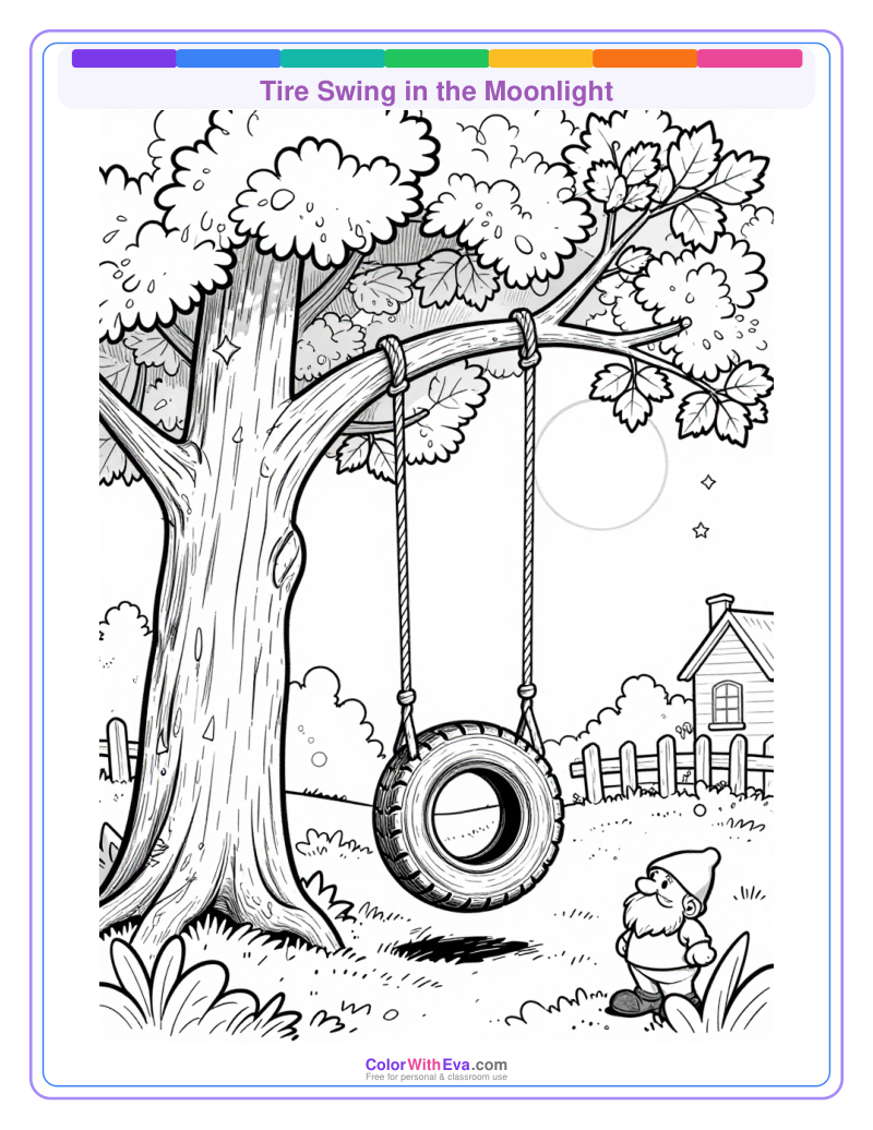 Tire Swing in the Moonlight preview