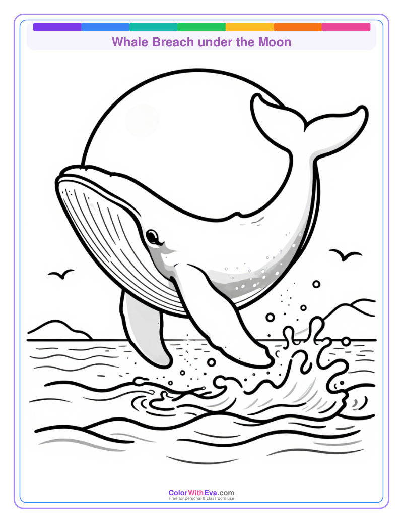 Whale Breach under the Moon preview