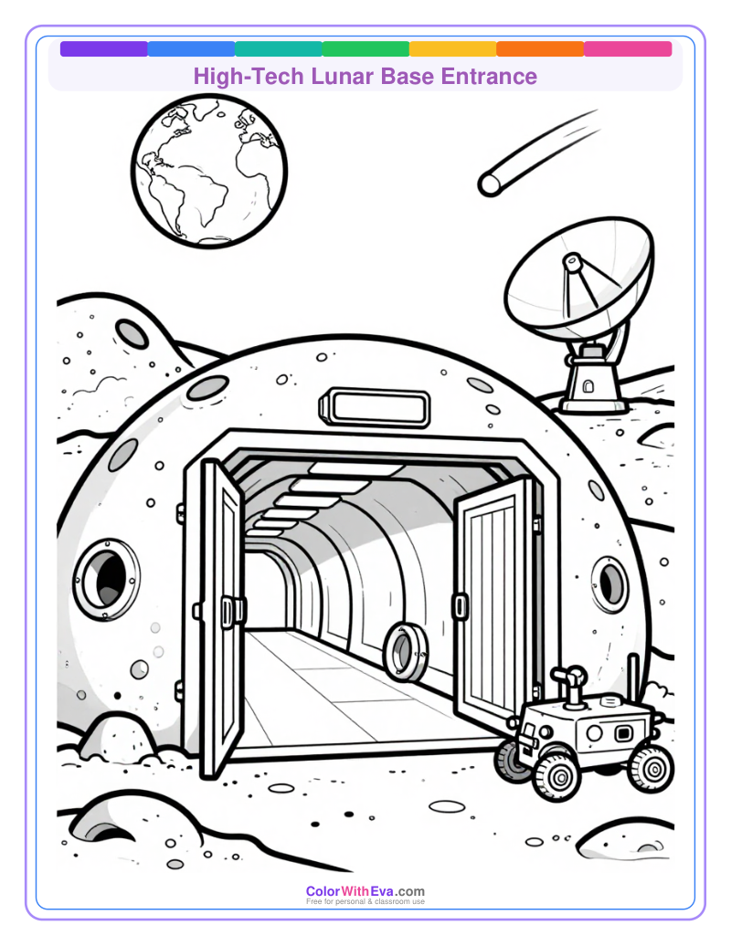 High-Tech Lunar Base Entrance preview