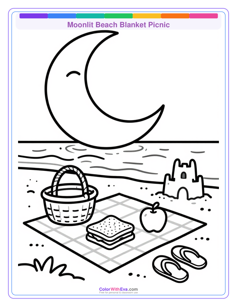 Moonlit Beach Blanket Picnic preview