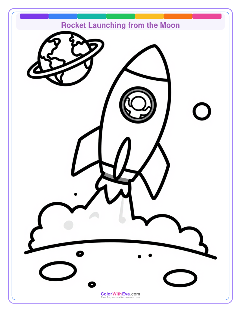 Rocket Launching from the Moon preview