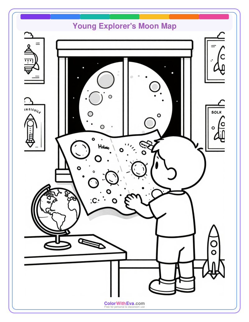 Young Explorer's Moon Map preview