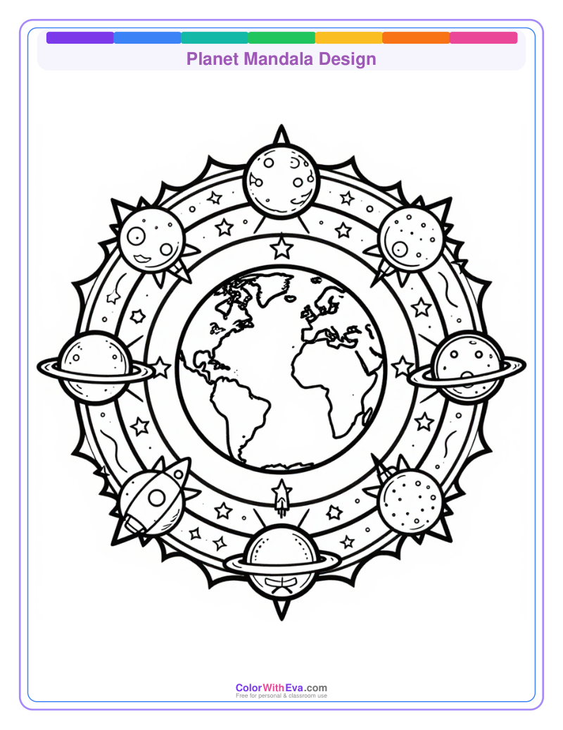Planet Mandala Design preview