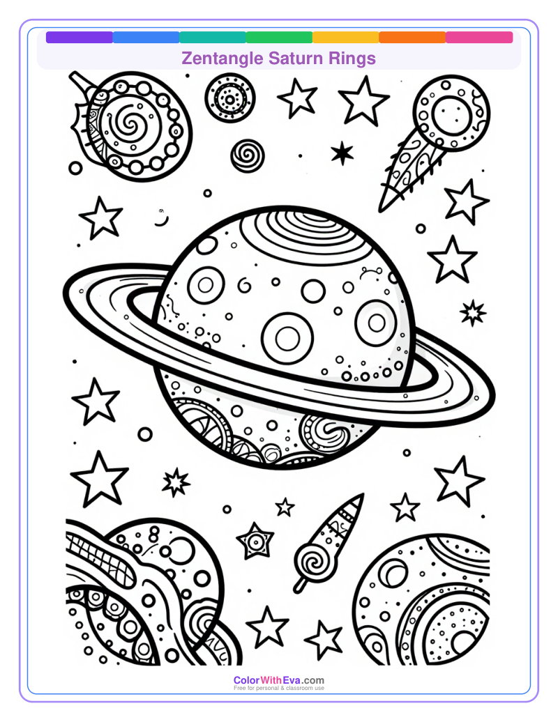 Zentangle Saturn Rings thumbnail