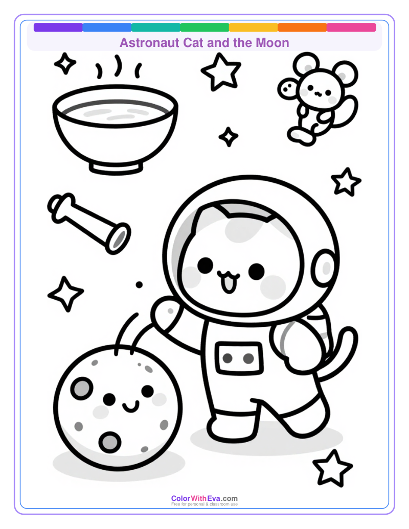 Astronaut Cat and the Moon thumbnail