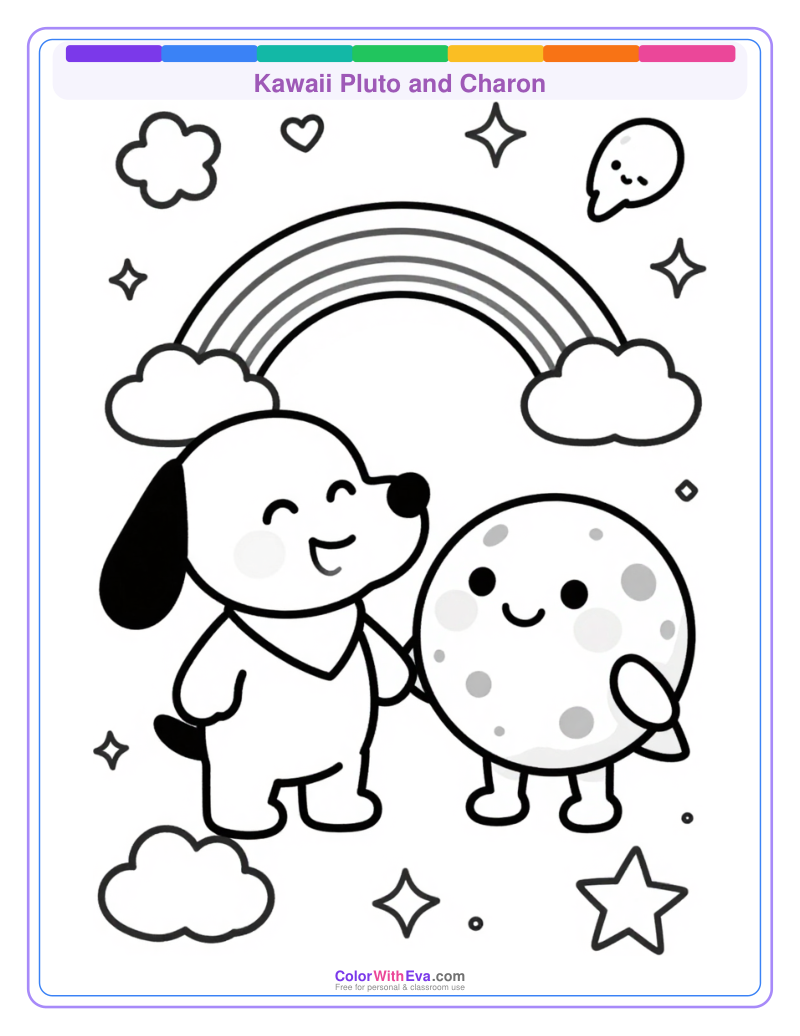 Kawaii Pluto and Charon thumbnail