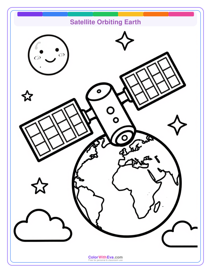 Satellite Orbiting Earth preview