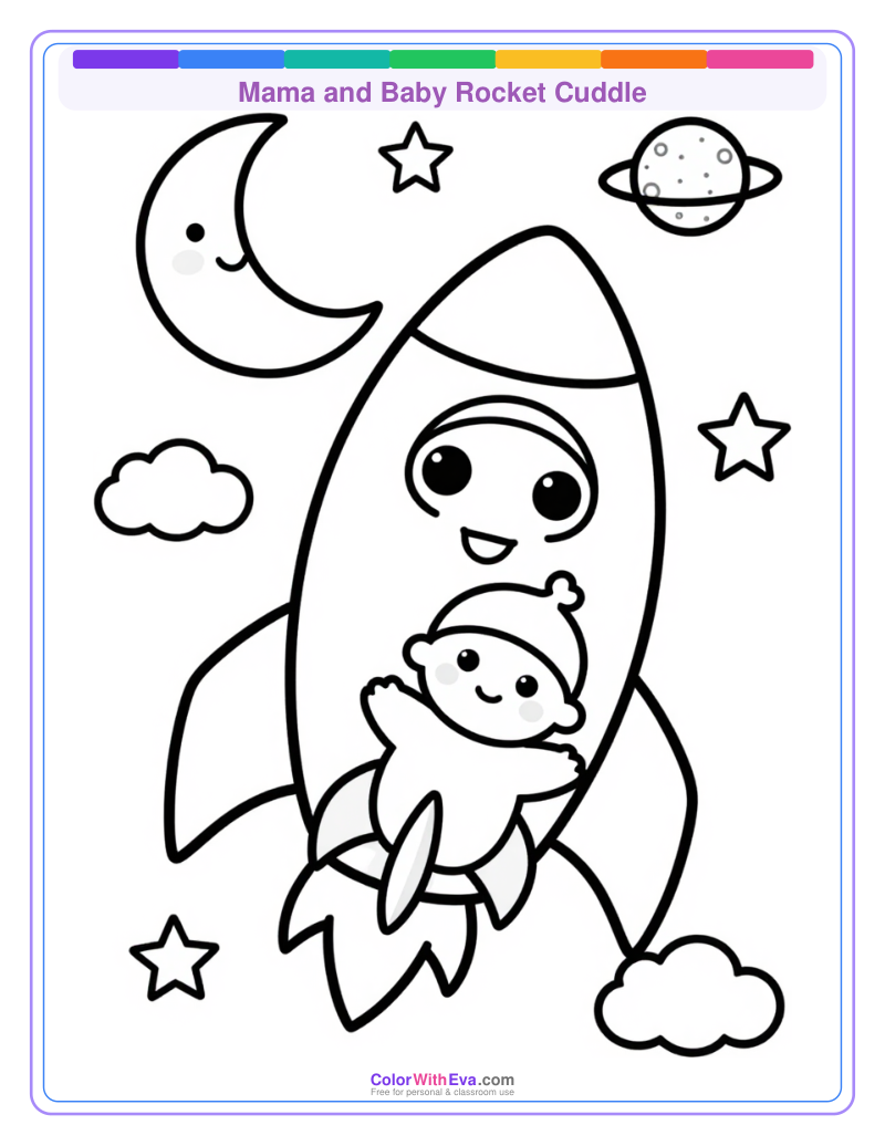 Mama and Baby Rocket Cuddle preview