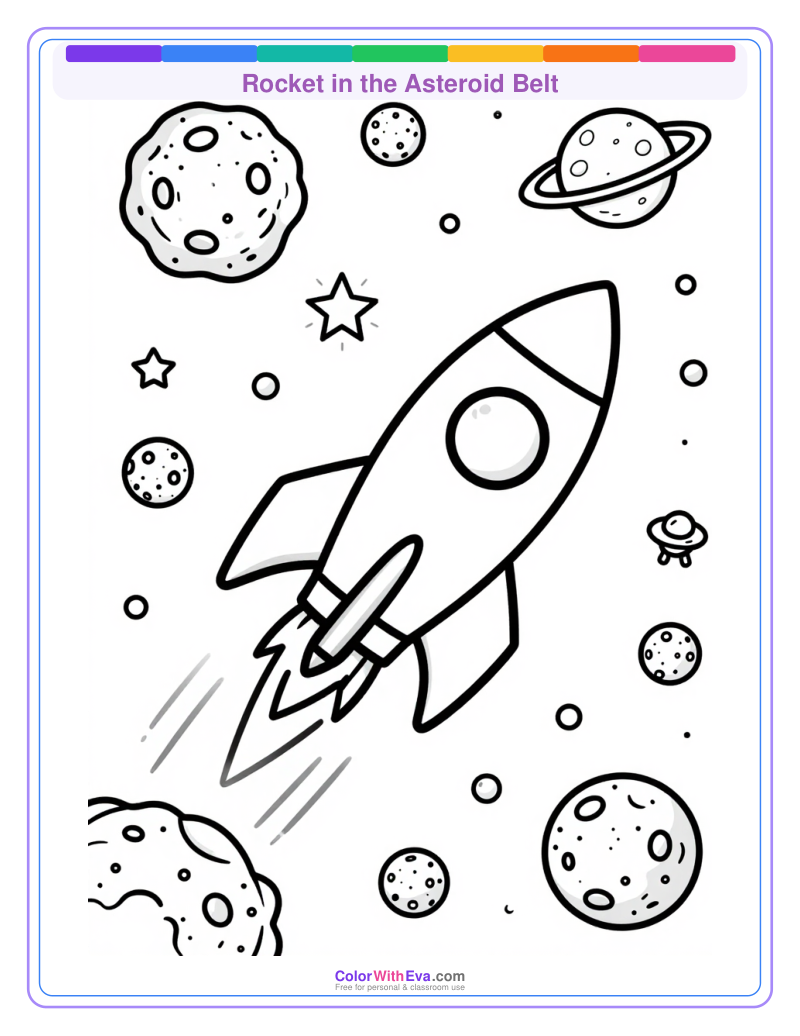 Rocket in the Asteroid Belt preview