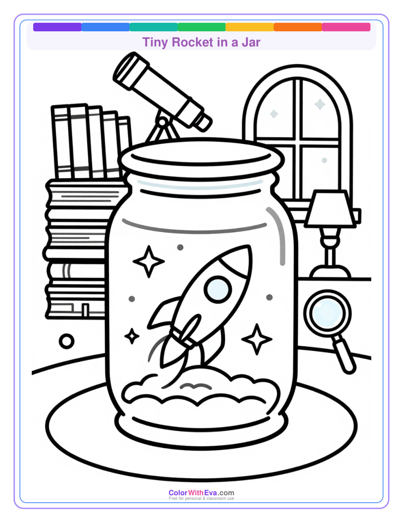 Tiny Rocket in a Jar preview