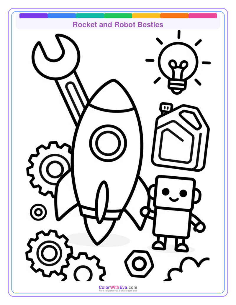 Rocket and Robot Besties preview