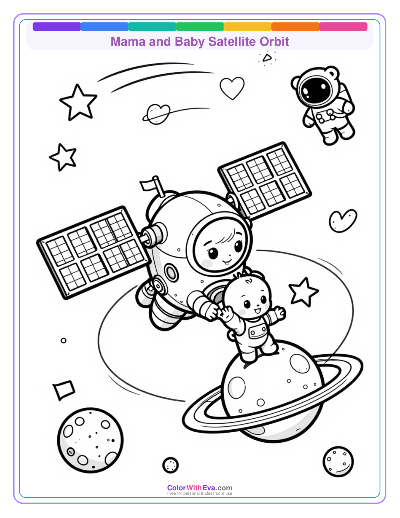 Mama and Baby Satellite Orbit thumbnail