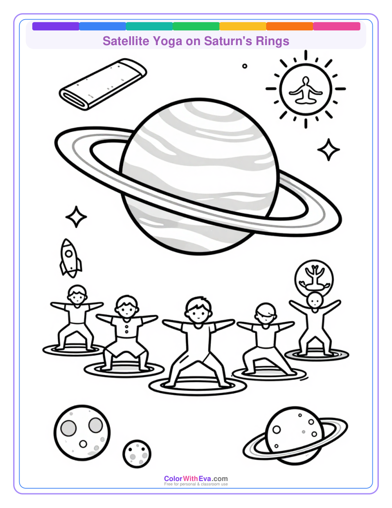 Satellite Yoga on Saturn's Rings thumbnail