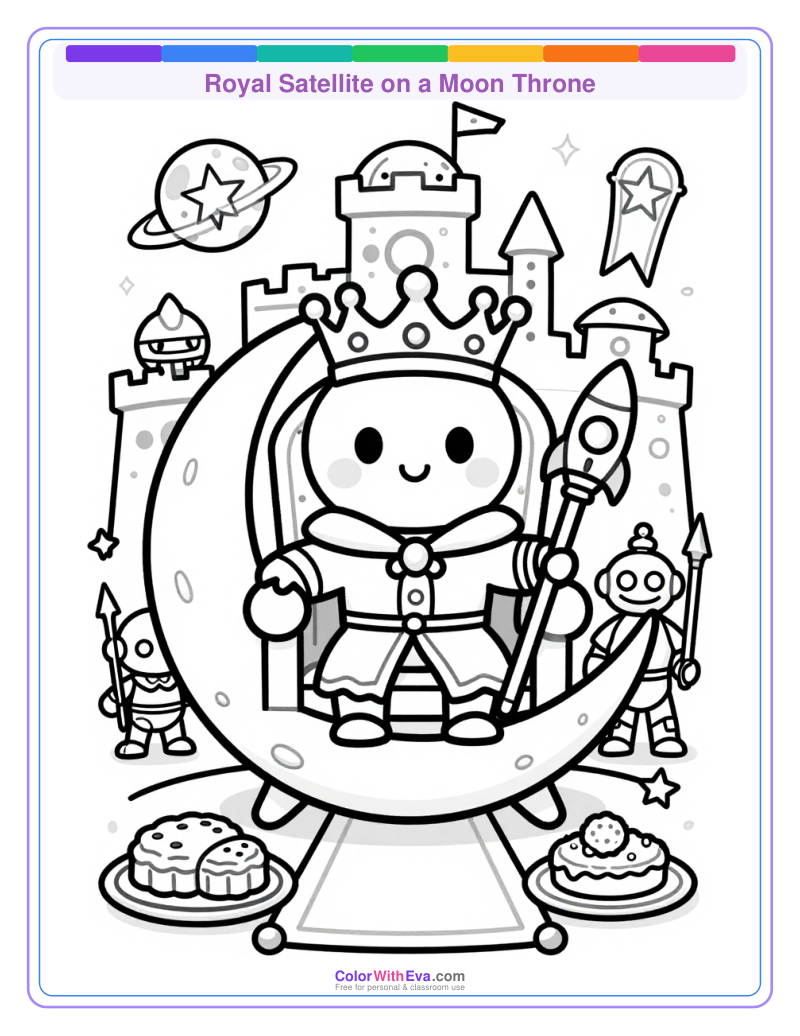 Royal Satellite on a Moon Throne thumbnail