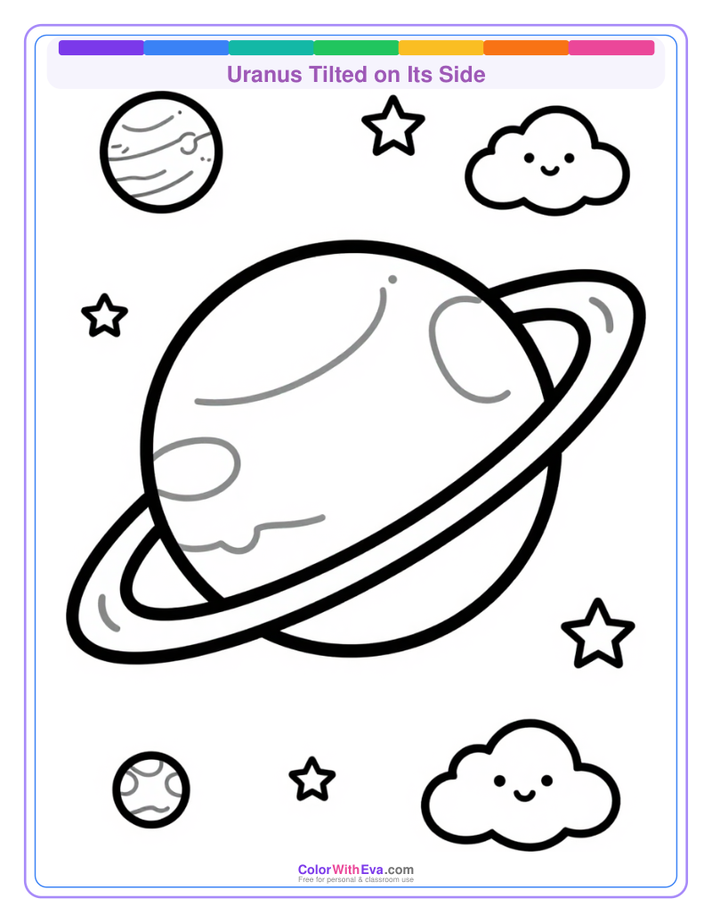 Uranus Tilted on Its Side preview