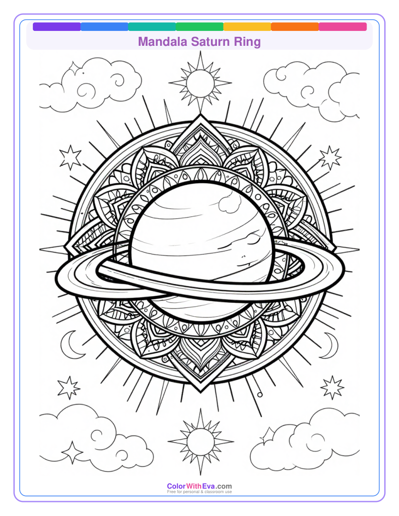 Mandala Saturn Ring thumbnail