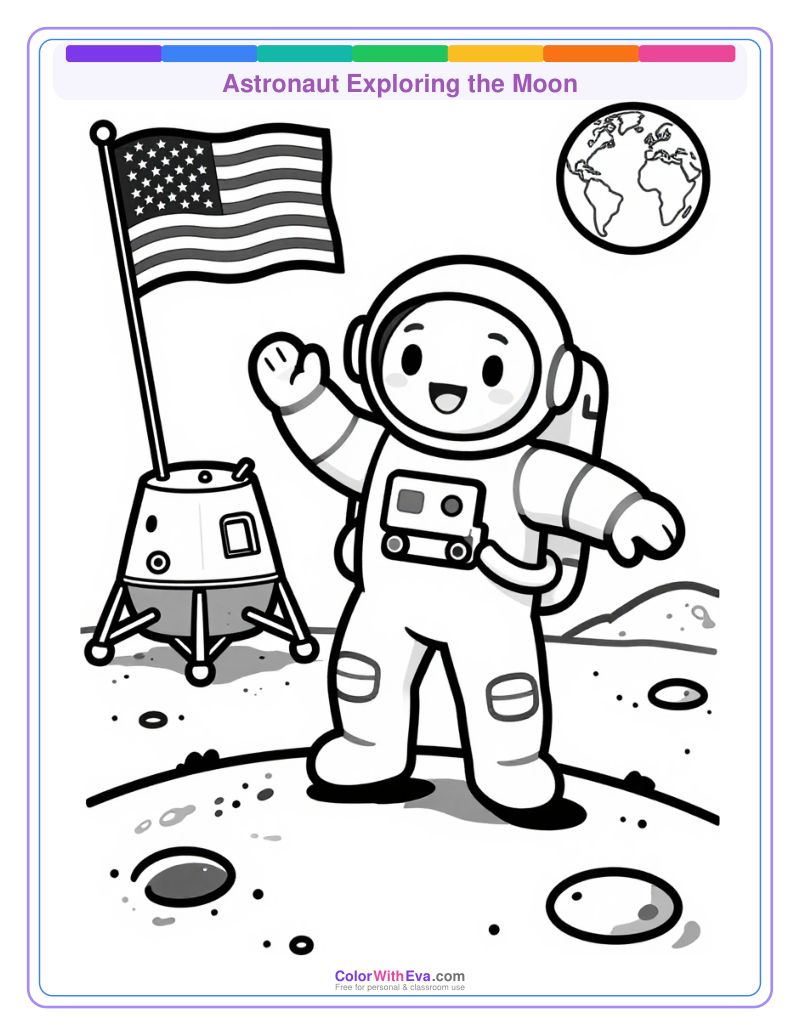 Astronaut Exploring the Moon preview