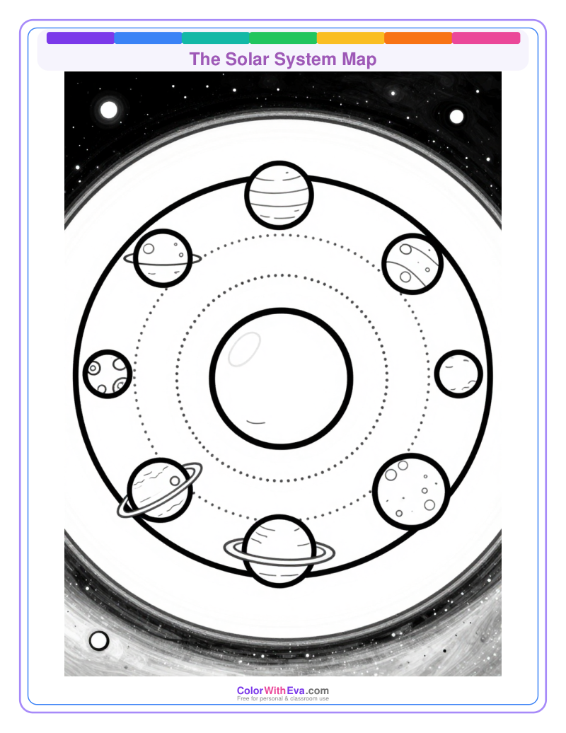 The Solar System Map preview