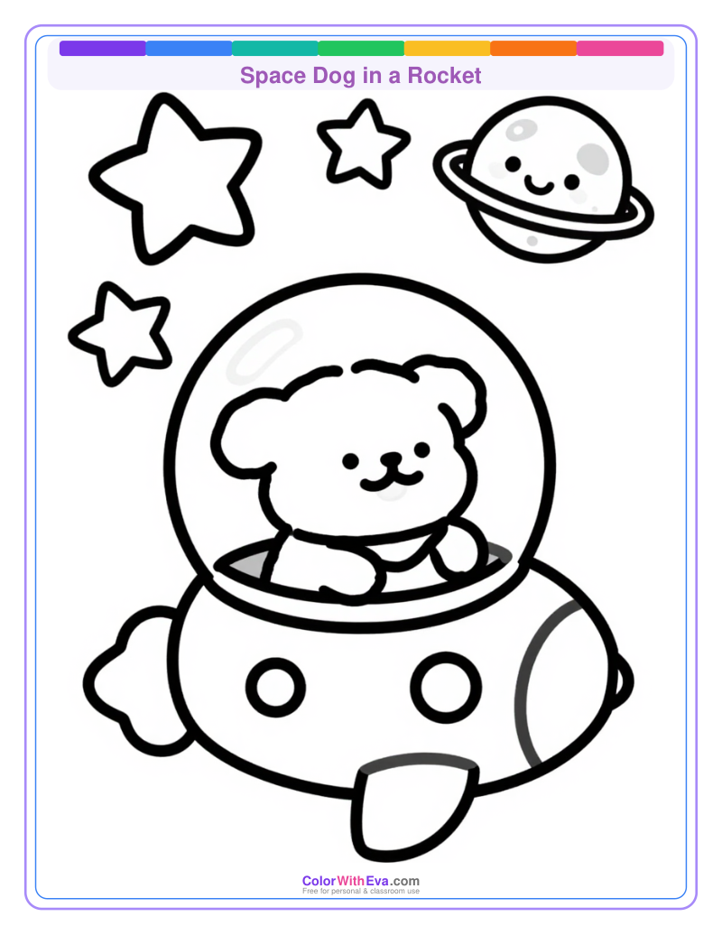 Space Dog in a Rocket preview