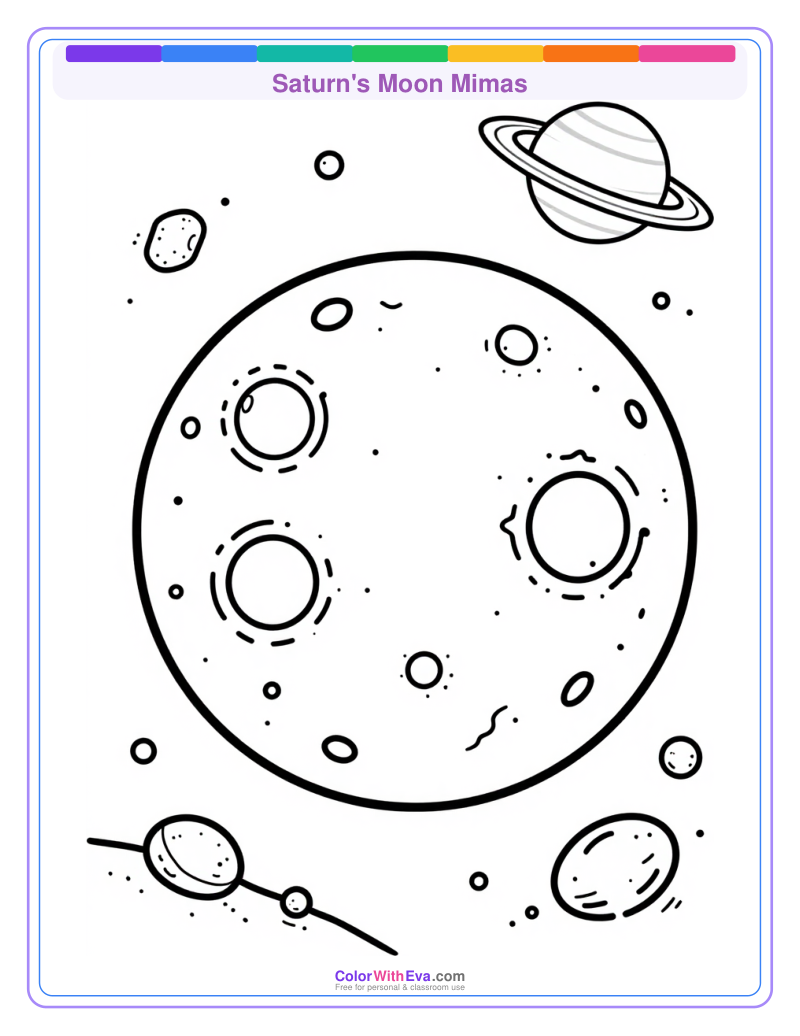 Saturn's Moon Mimas preview