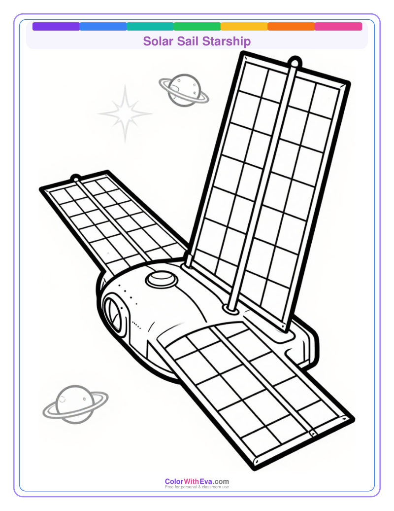 Solar Sail Starship preview