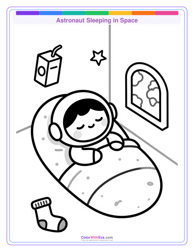 Astronaut Sleeping in Space preview