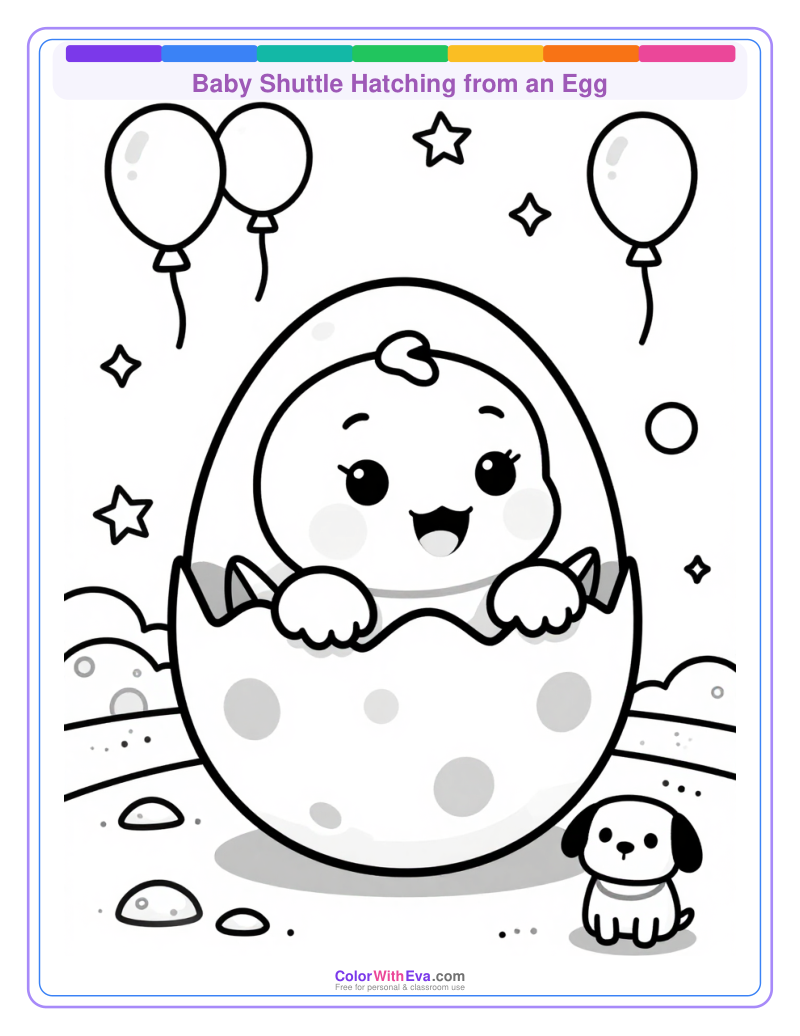 Baby Shuttle Hatching from an Egg thumbnail