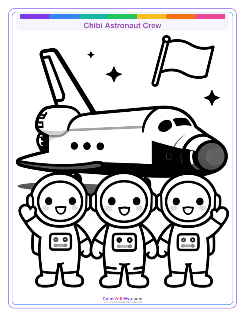 Chibi Astronaut Crew preview