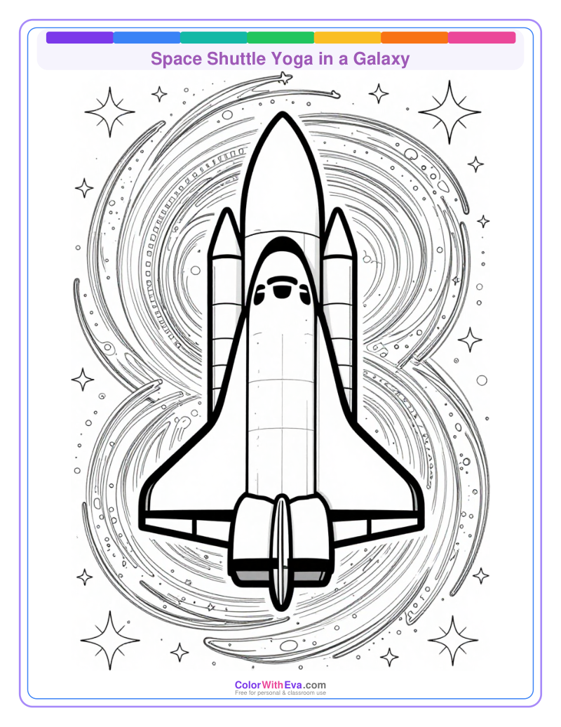 Space Shuttle Yoga in a Galaxy preview