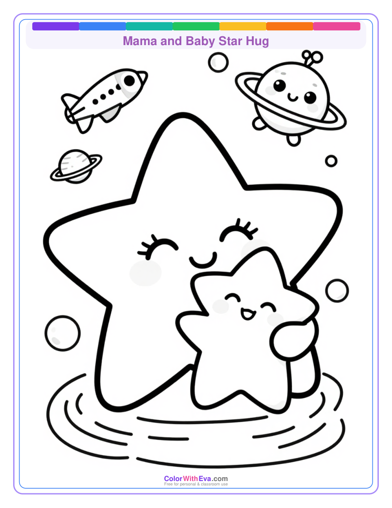 Mama and Baby Star Hug thumbnail