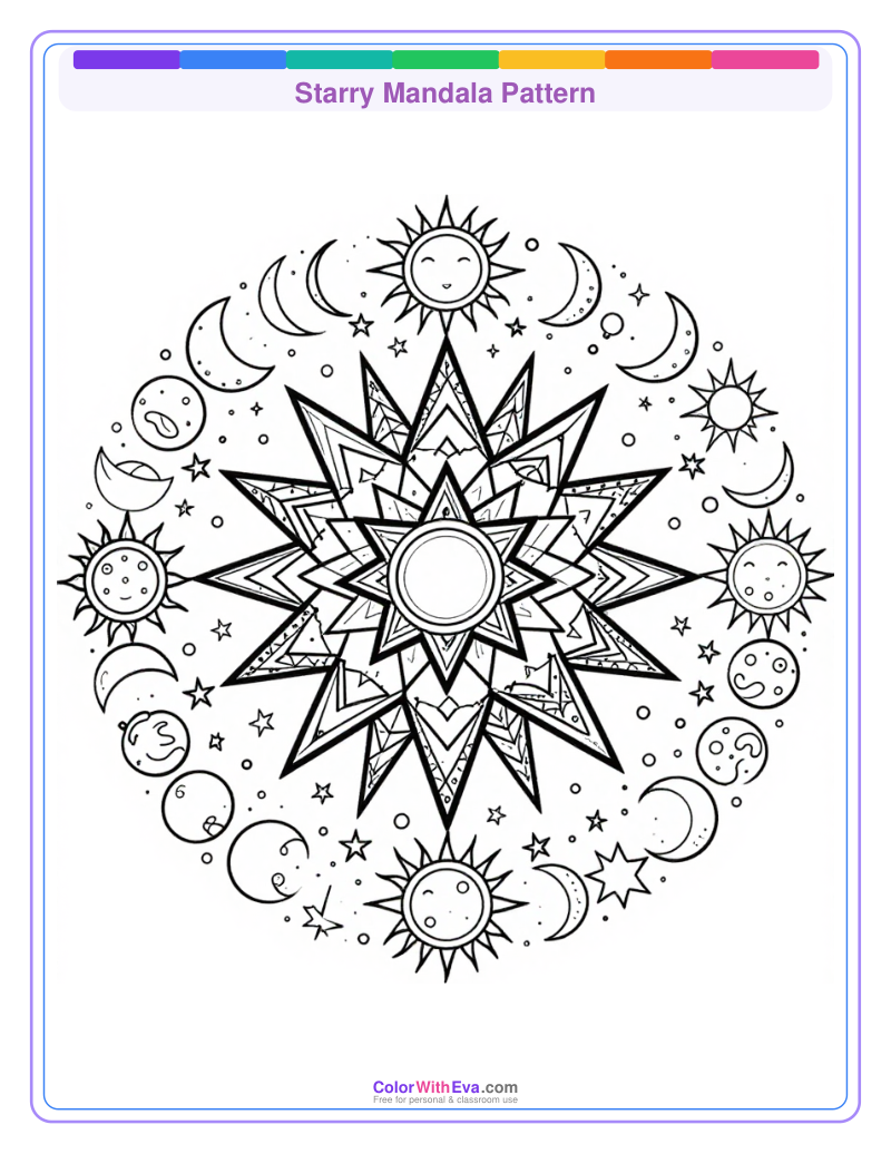 Starry Mandala Pattern preview