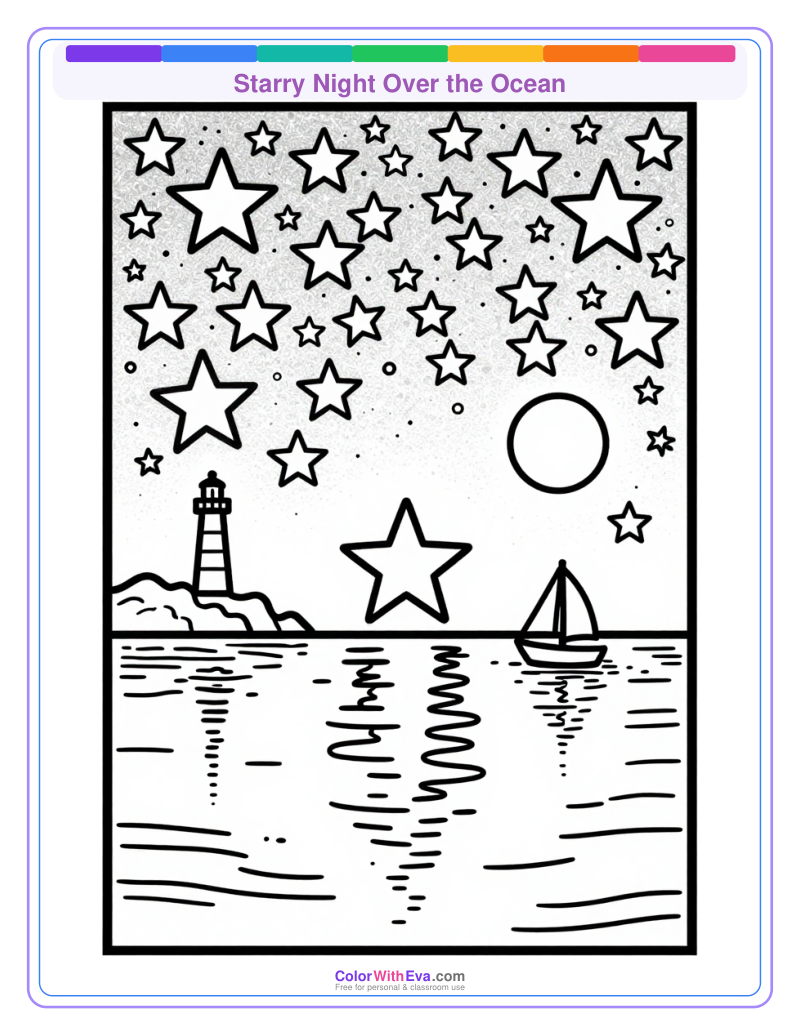 Starry Night Over the Ocean preview