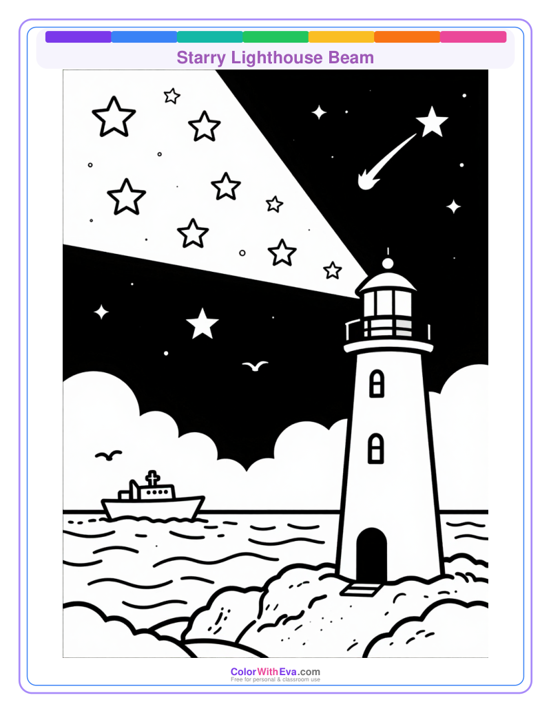 Starry Lighthouse Beam preview