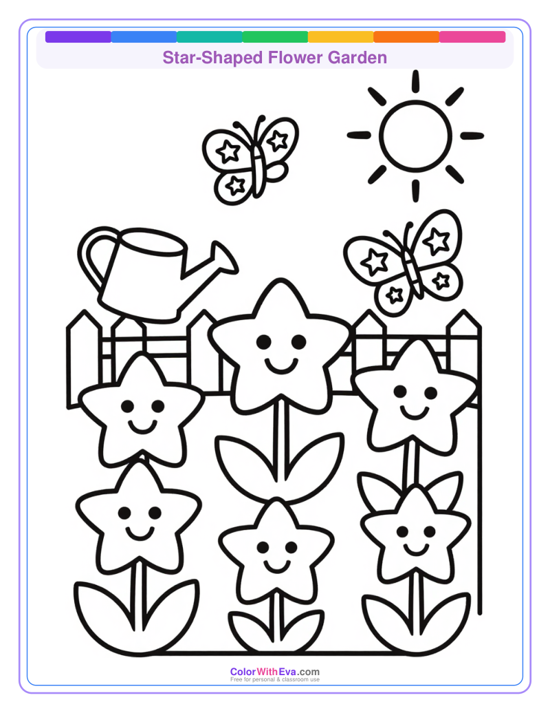 Star-Shaped Flower Garden preview