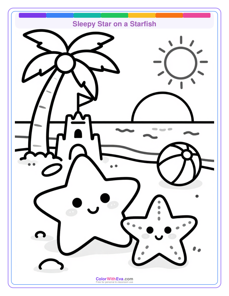 Sleepy Star on a Starfish thumbnail