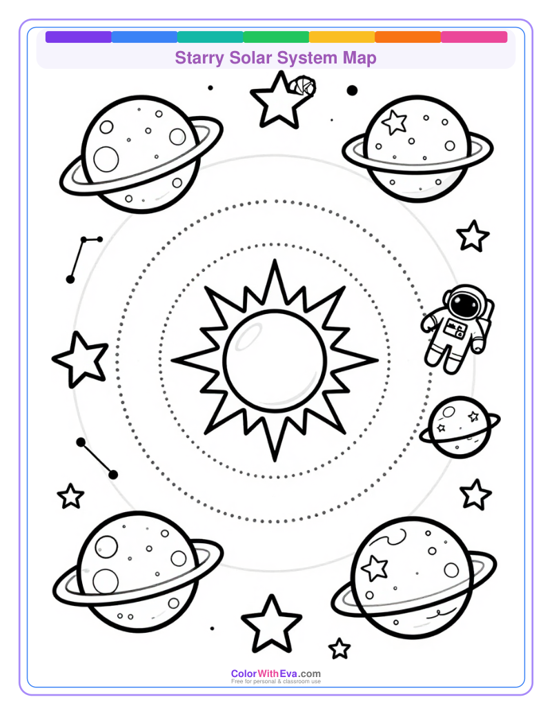 Starry Solar System Map preview