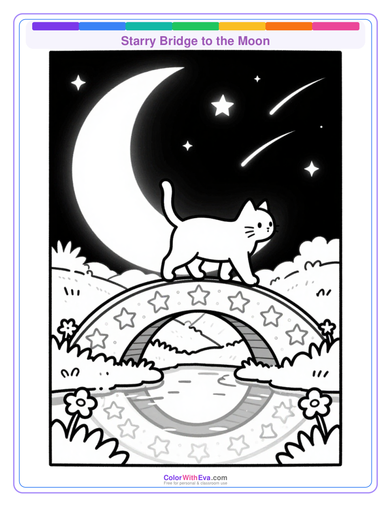 Starry Bridge to the Moon preview