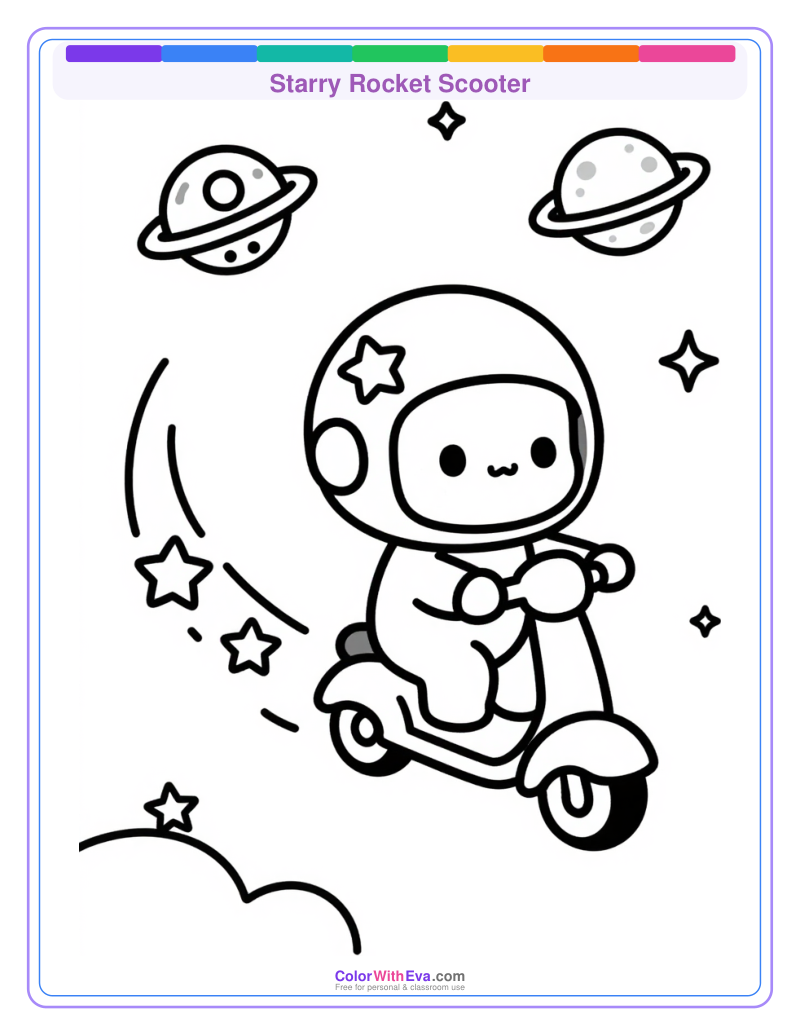 Starry Rocket Scooter preview