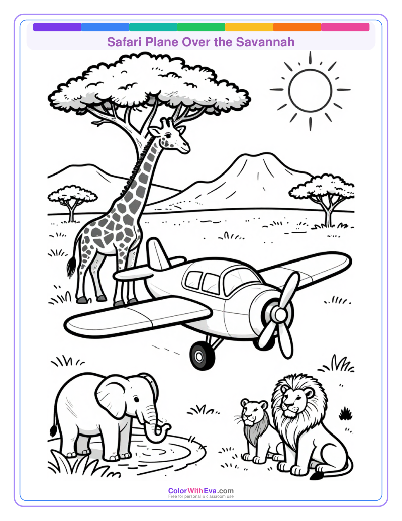 Safari Plane Over the Savannah preview