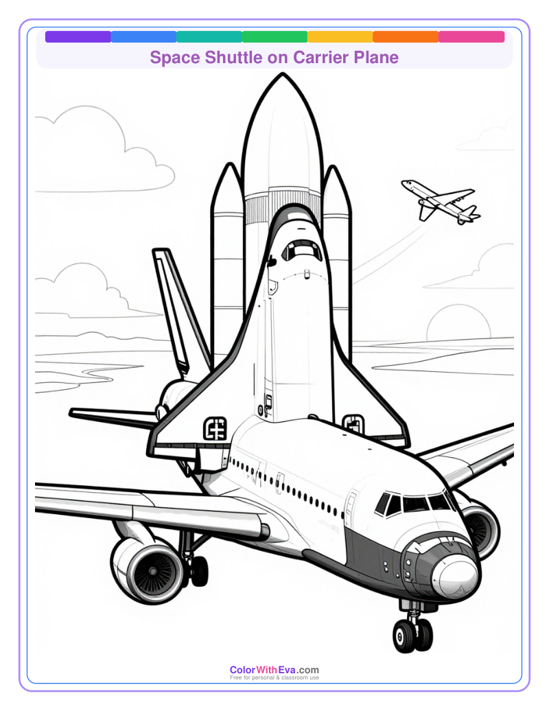 Space Shuttle on Carrier Plane preview