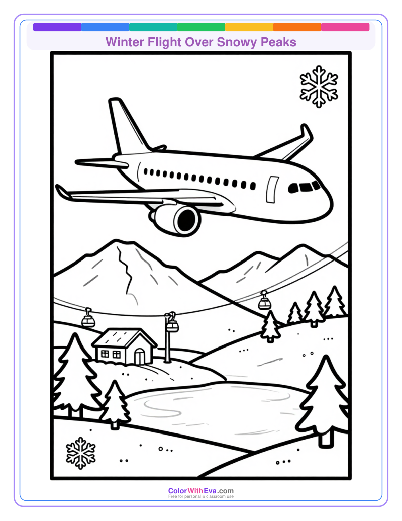 Winter Flight Over Snowy Peaks preview