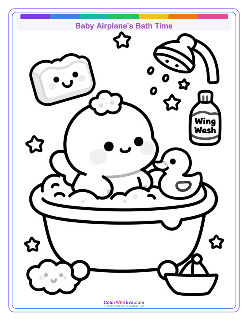 Baby Airplane's Bath Time thumbnail