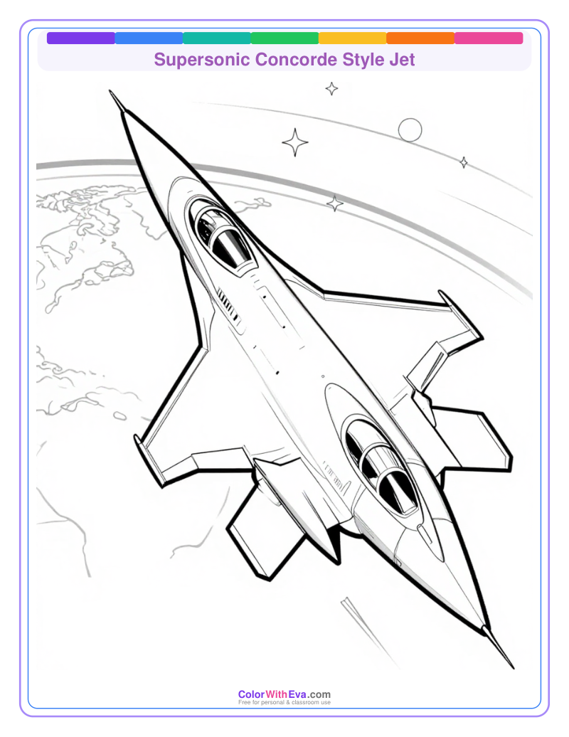 Supersonic Concorde Style Jet preview