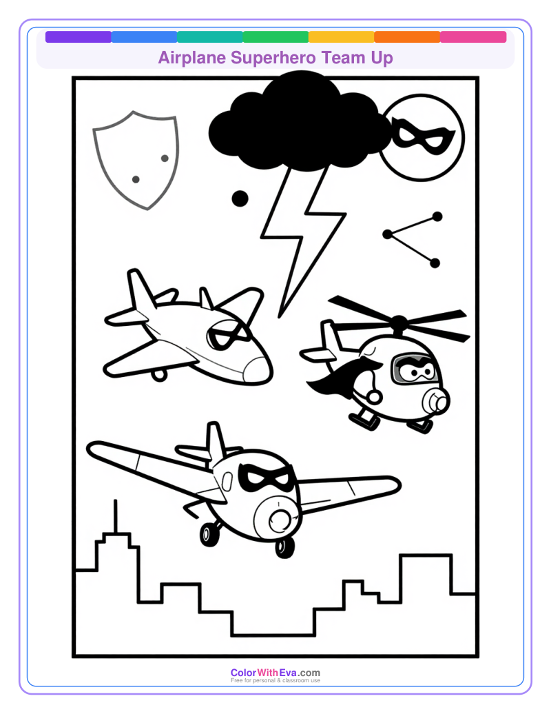 Airplane Superhero Team Up thumbnail