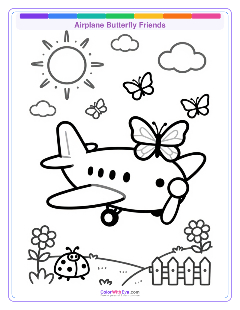 Airplane Butterfly Friends thumbnail