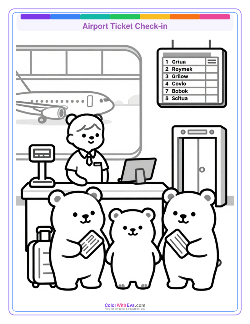 Airport Ticket Check-in preview