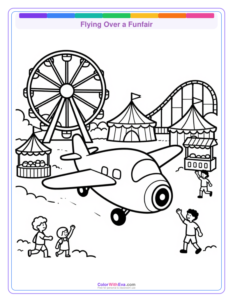 Flying Over a Funfair preview