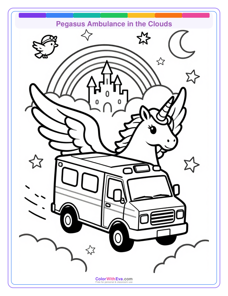 Pegasus Ambulance in the Clouds thumbnail